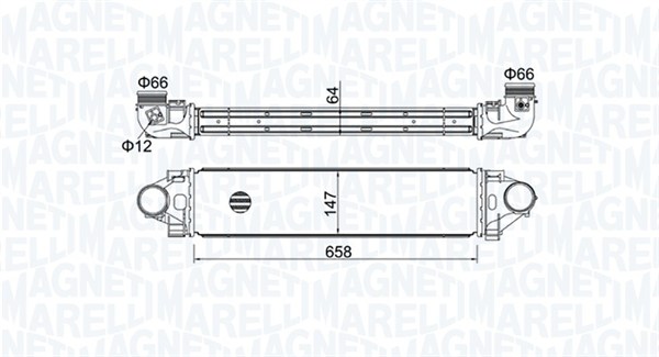 Interkoeler Magneti Marelli 351319204990