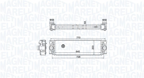 Interkoeler Magneti Marelli 351319205050