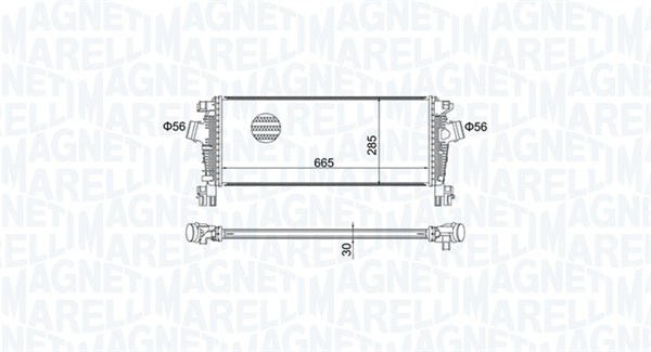 Interkoeler Magneti Marelli 351319205070