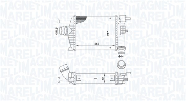 Interkoeler Magneti Marelli 351319205160