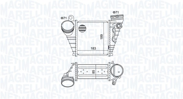 Interkoeler Magneti Marelli 351319205230