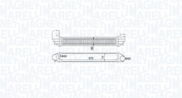 Interkoeler Magneti Marelli 351319205270