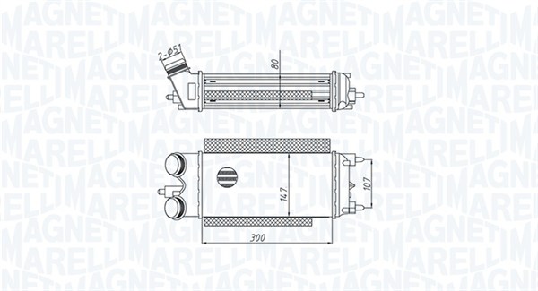 Interkoeler Magneti Marelli 351319205290