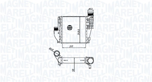 Interkoeler Magneti Marelli 351319205330