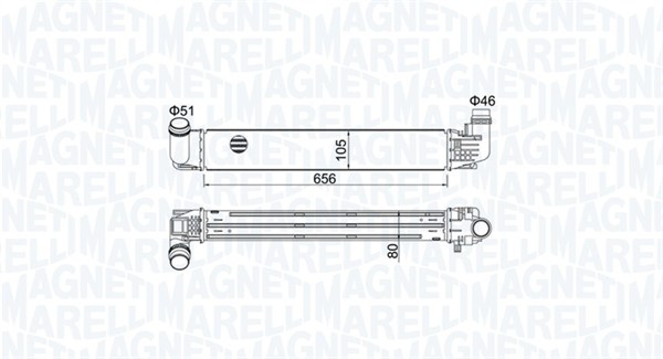 Interkoeler Magneti Marelli 351319205360