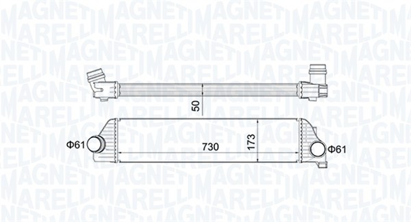 Interkoeler Magneti Marelli 351319205410