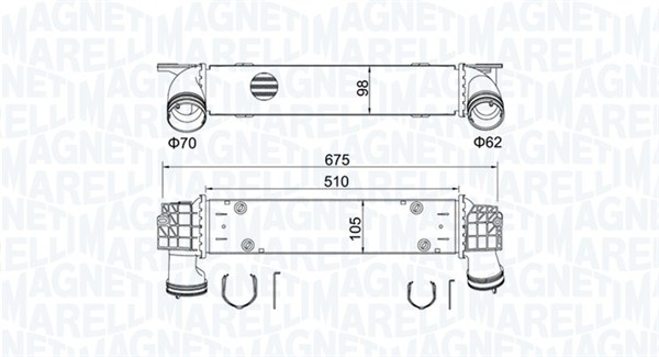 Interkoeler Magneti Marelli 351319205460