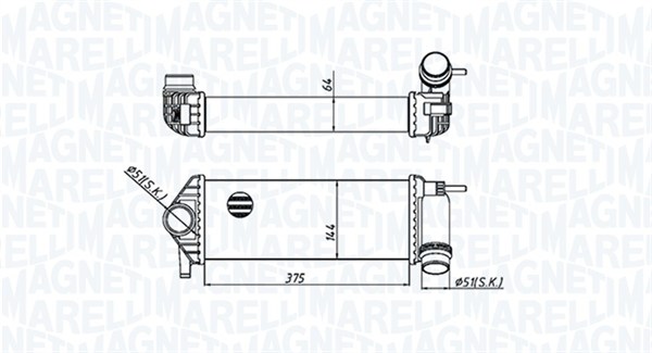 Interkoeler Magneti Marelli 351319205510