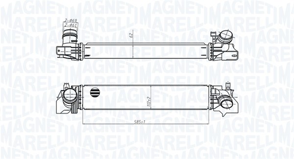 Interkoeler Magneti Marelli 351319205540