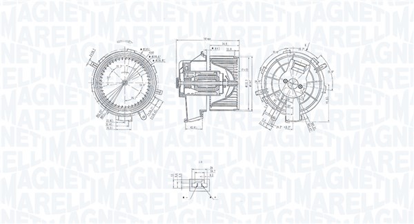 Kachelventilator Magneti Marelli 069412236010