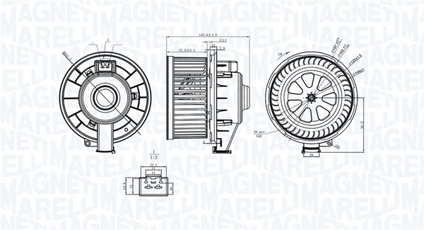 Kachelventilator Magneti Marelli 069412253010