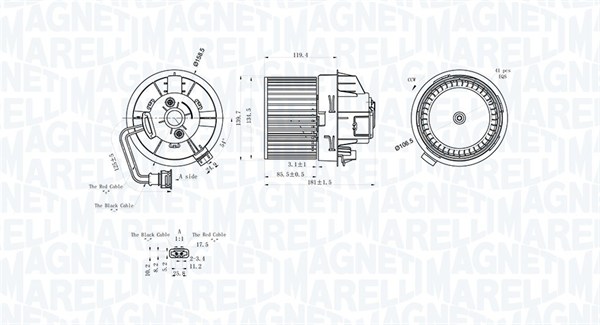 Kachelventilator Magneti Marelli 069412298010