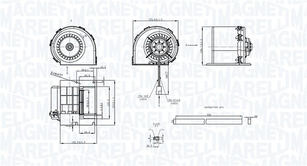 Kachelventilator Magneti Marelli 069412325010