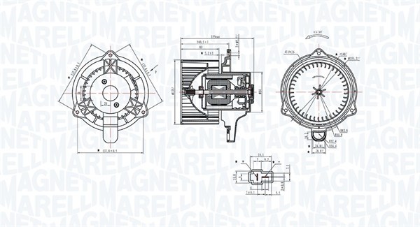 Kachelventilator Magneti Marelli 069412340010