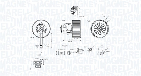 Kachelventilator Magneti Marelli 069412344010