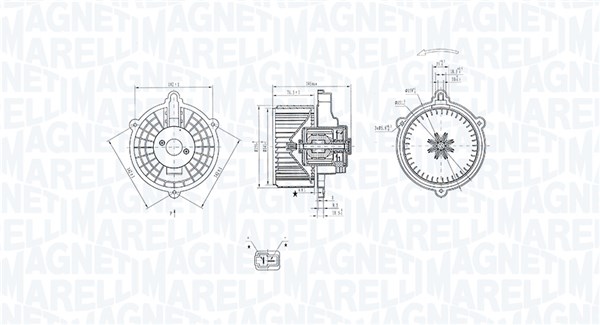 Kachelventilator Magneti Marelli 069412352010