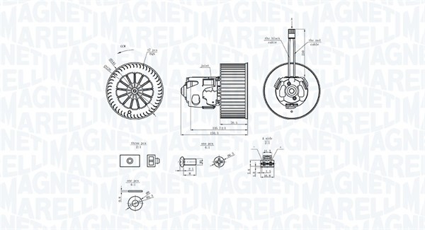 Kachelventilator Magneti Marelli 069412365010