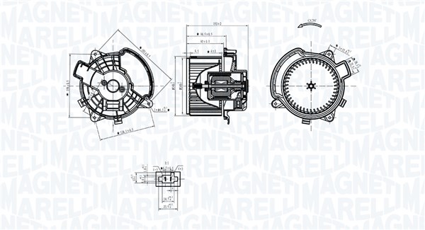Magneti Marelli Kachelventilator 069412375010