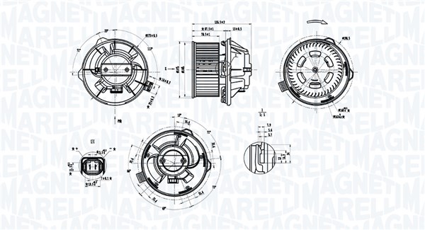 Kachelventilator Magneti Marelli 069412389010