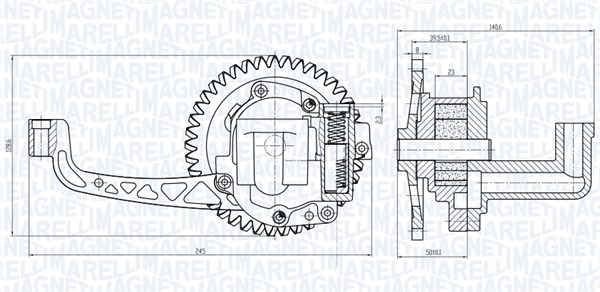 Oliepomp Magneti Marelli 351516000015