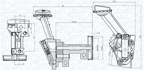 Oliepomp Magneti Marelli 351516000043