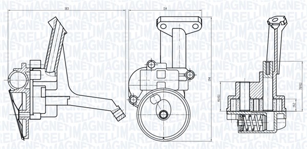 Oliepomp Magneti Marelli 351516000105