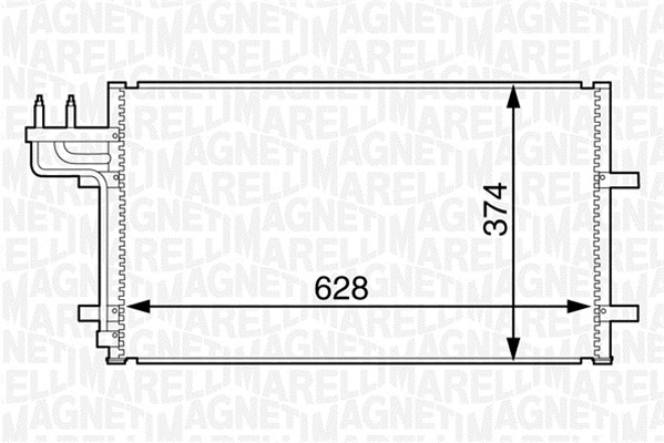 Airco condensor Magneti Marelli 350203601000