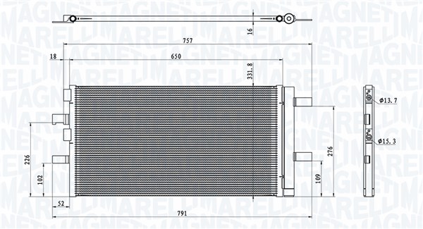 Airco condensor Magneti Marelli 350203100300