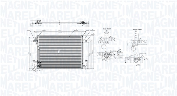 Condensor, airconditioning Magneti Marelli 350203105900