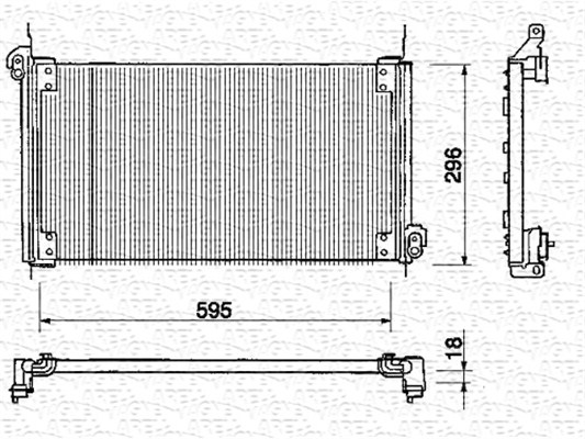 Airco condensor Magneti Marelli 350203131000