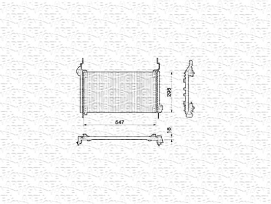 Airco condensor Magneti Marelli 350203132000