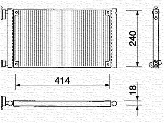 Airco condensor Magneti Marelli 350203137000