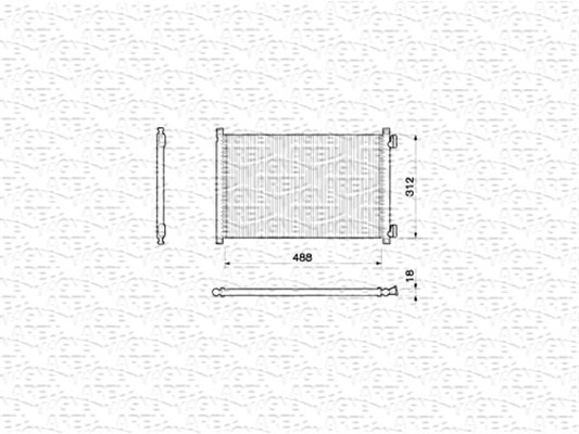 Airco condensor Magneti Marelli 350203142000