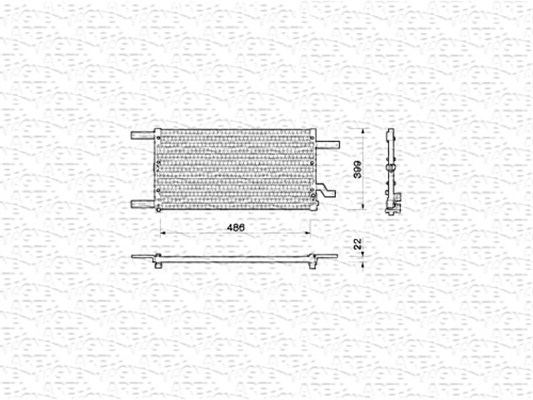 Airco condensor Magneti Marelli 350203144000