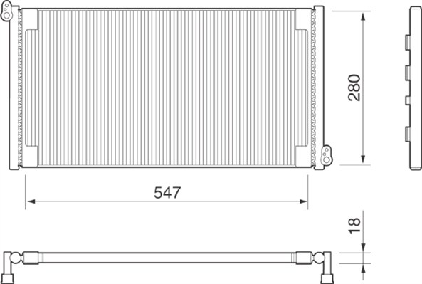 Airco condensor Magneti Marelli 350203152000