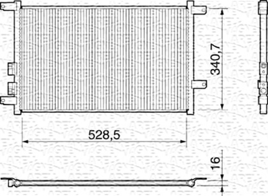 Airco condensor Magneti Marelli 350203156000