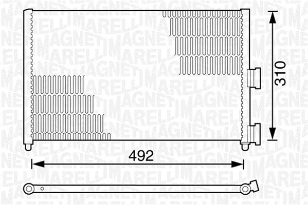 Airco condensor Magneti Marelli 350203162000