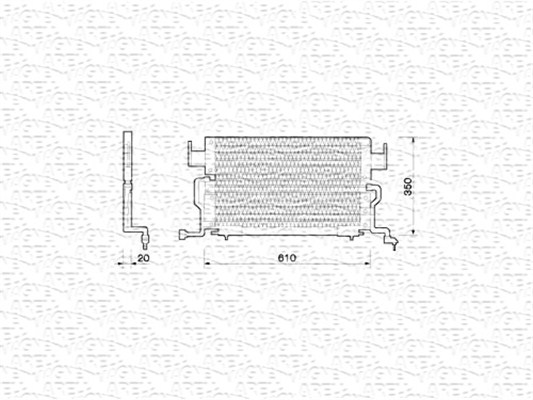 Airco condensor Magneti Marelli 350203204000