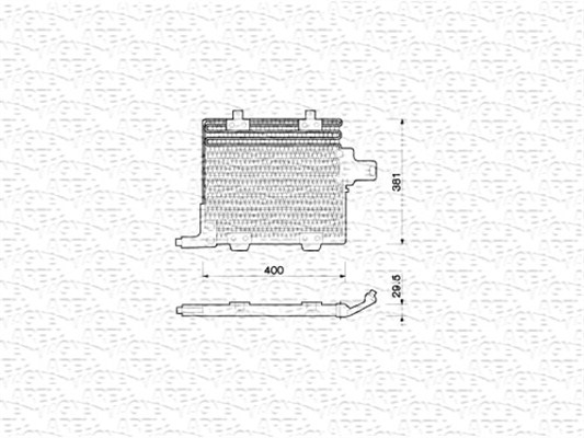 Airco condensor Magneti Marelli 350203211000