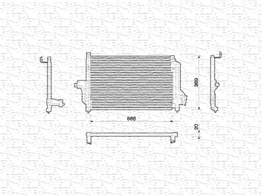 Airco condensor Magneti Marelli 350203214000