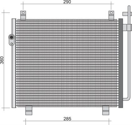 Airco condensor Magneti Marelli 350203246000