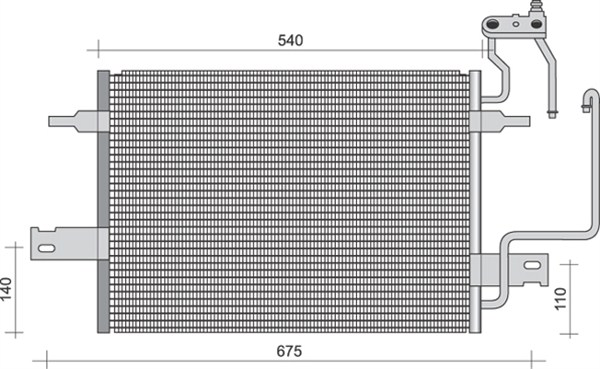 Airco condensor Magneti Marelli 350203249000