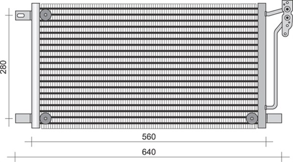 Airco condensor Magneti Marelli 350203280000