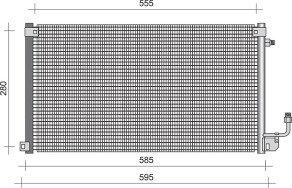 Airco condensor Magneti Marelli 350203287000