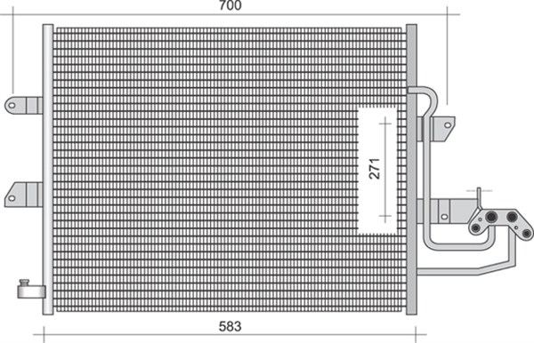 Airco condensor Magneti Marelli 350203344000