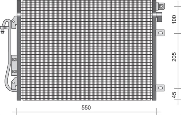 Airco condensor Magneti Marelli 350203379000