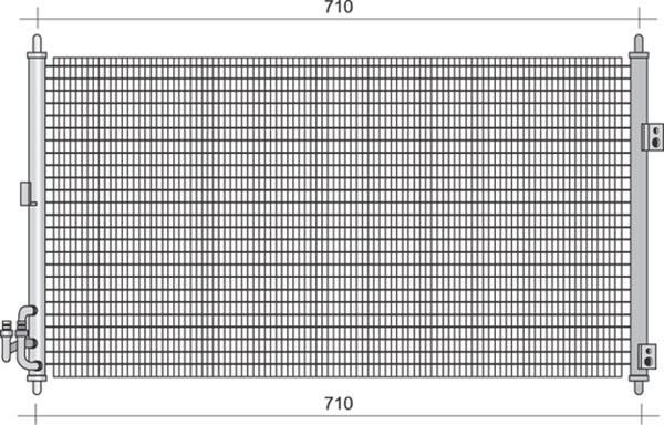 Airco condensor Magneti Marelli 350203430000