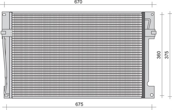 Airco condensor Magneti Marelli 350203452000