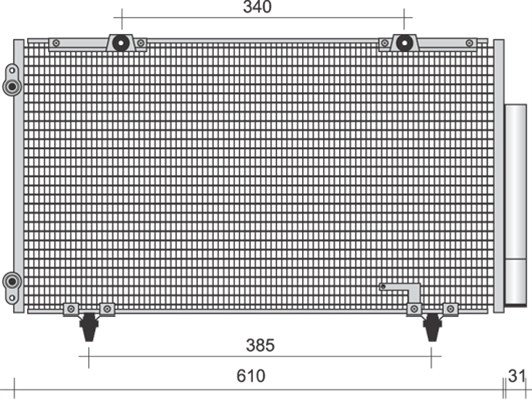 Airco condensor Magneti Marelli 350203483000