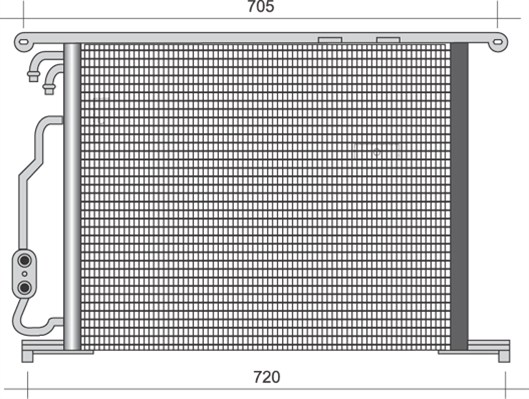 Airco condensor Magneti Marelli 350203487000